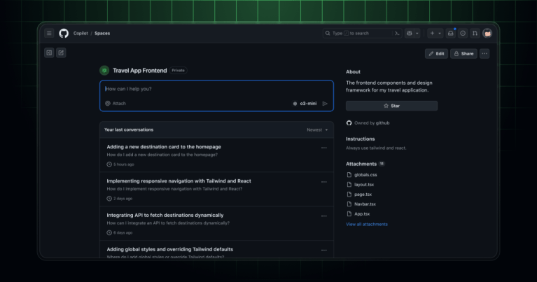 GitHub Copilot Spacesのご紹介：コードとコンテキストを操作する新しい方法 - GitHubブログ