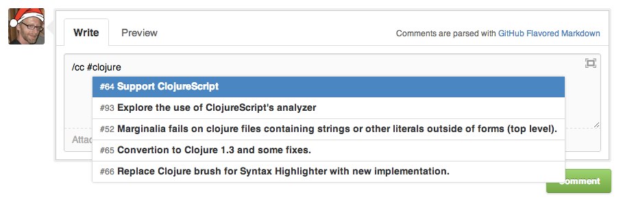 Issue autocompletion