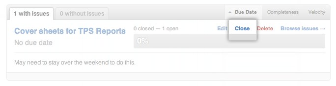 Simpler Milestone Workflow