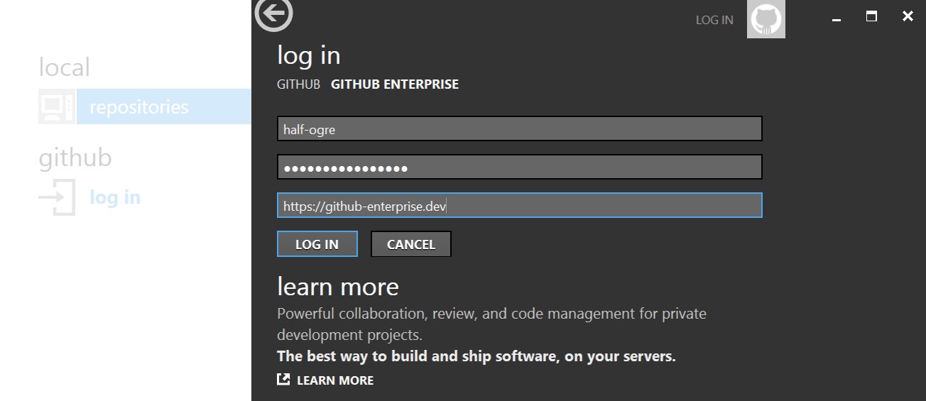 GitHub Enterprise login form