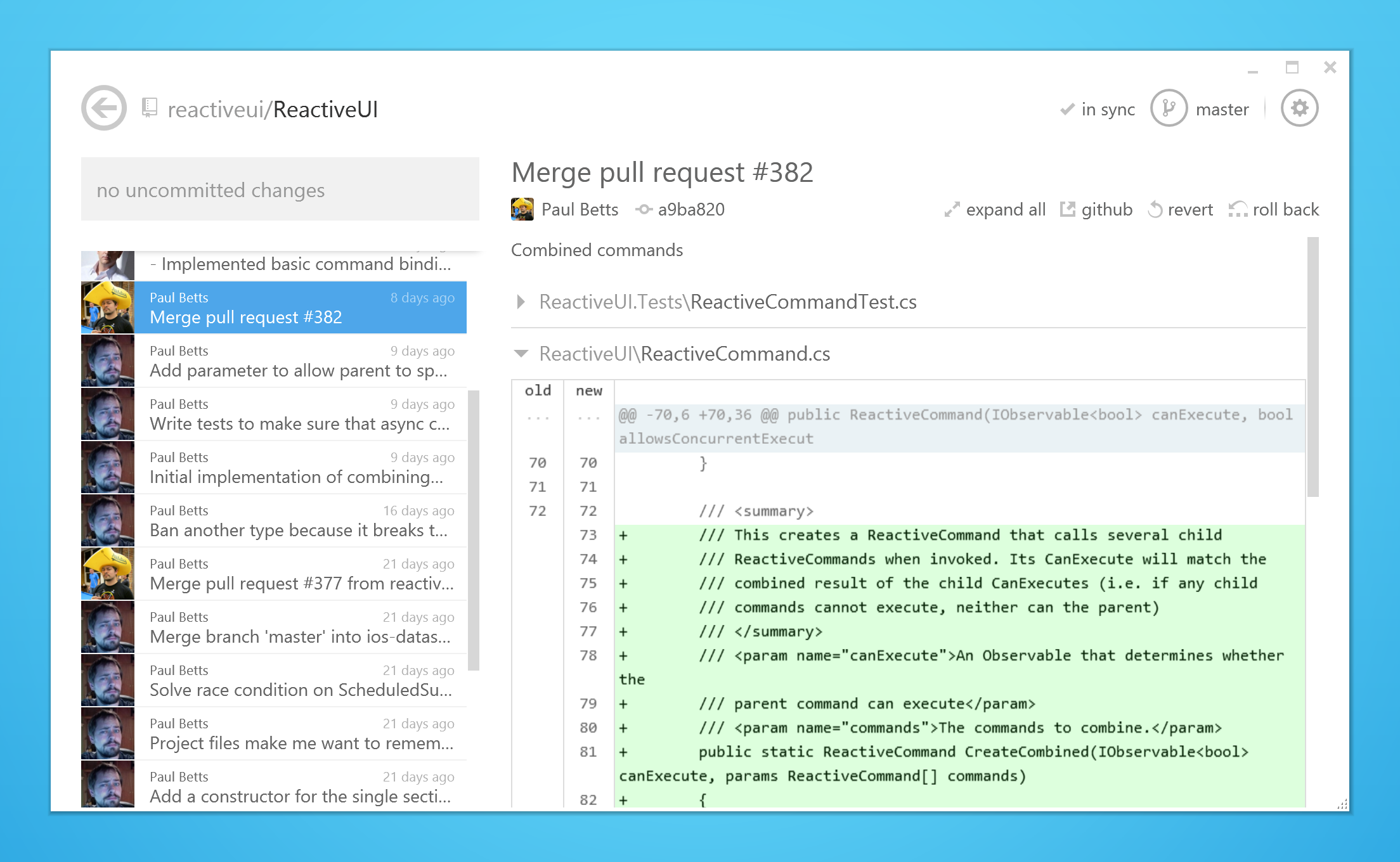 A lighter, brighter GitHub for Windows