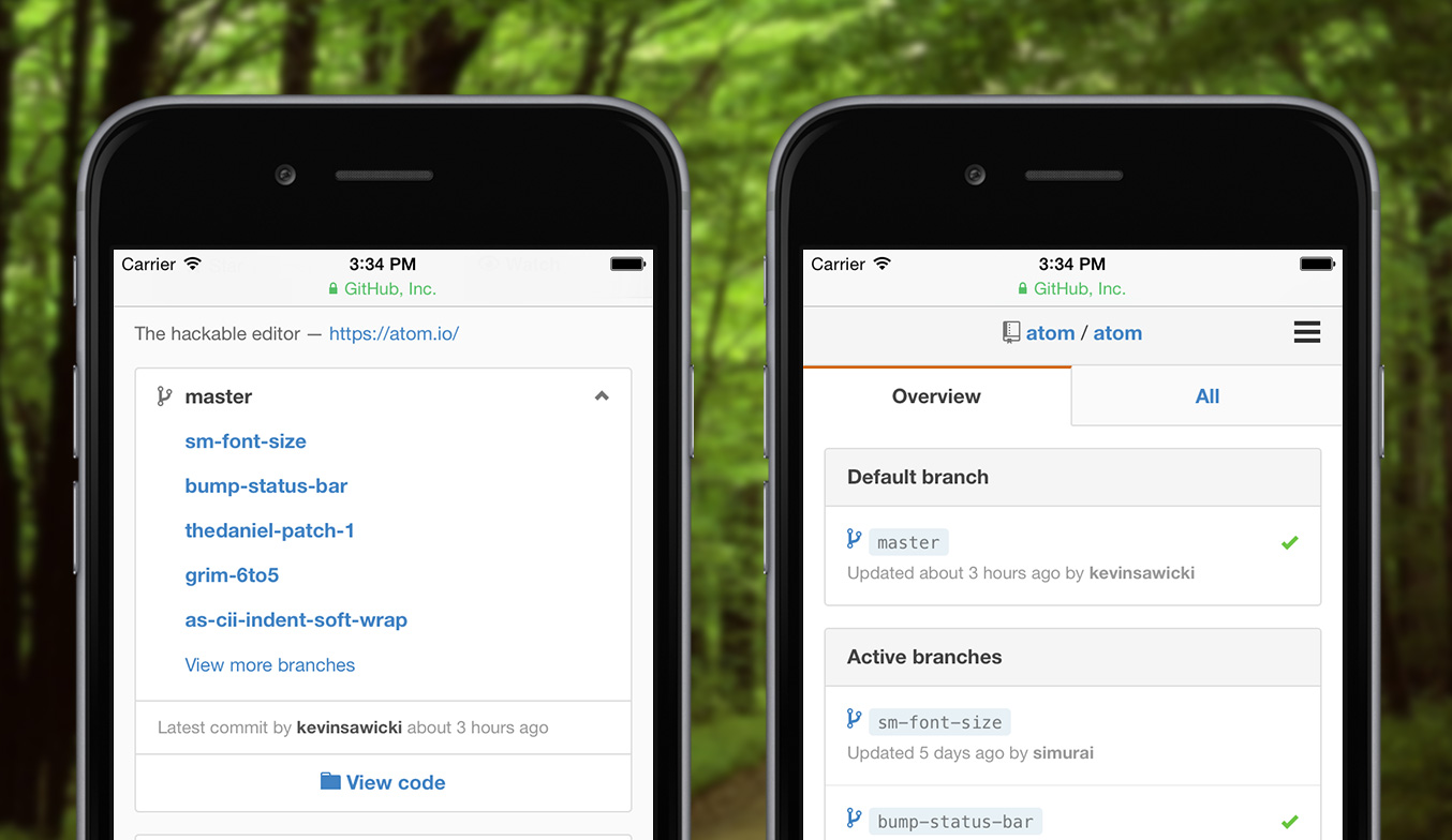 Navigate branches from your phone
