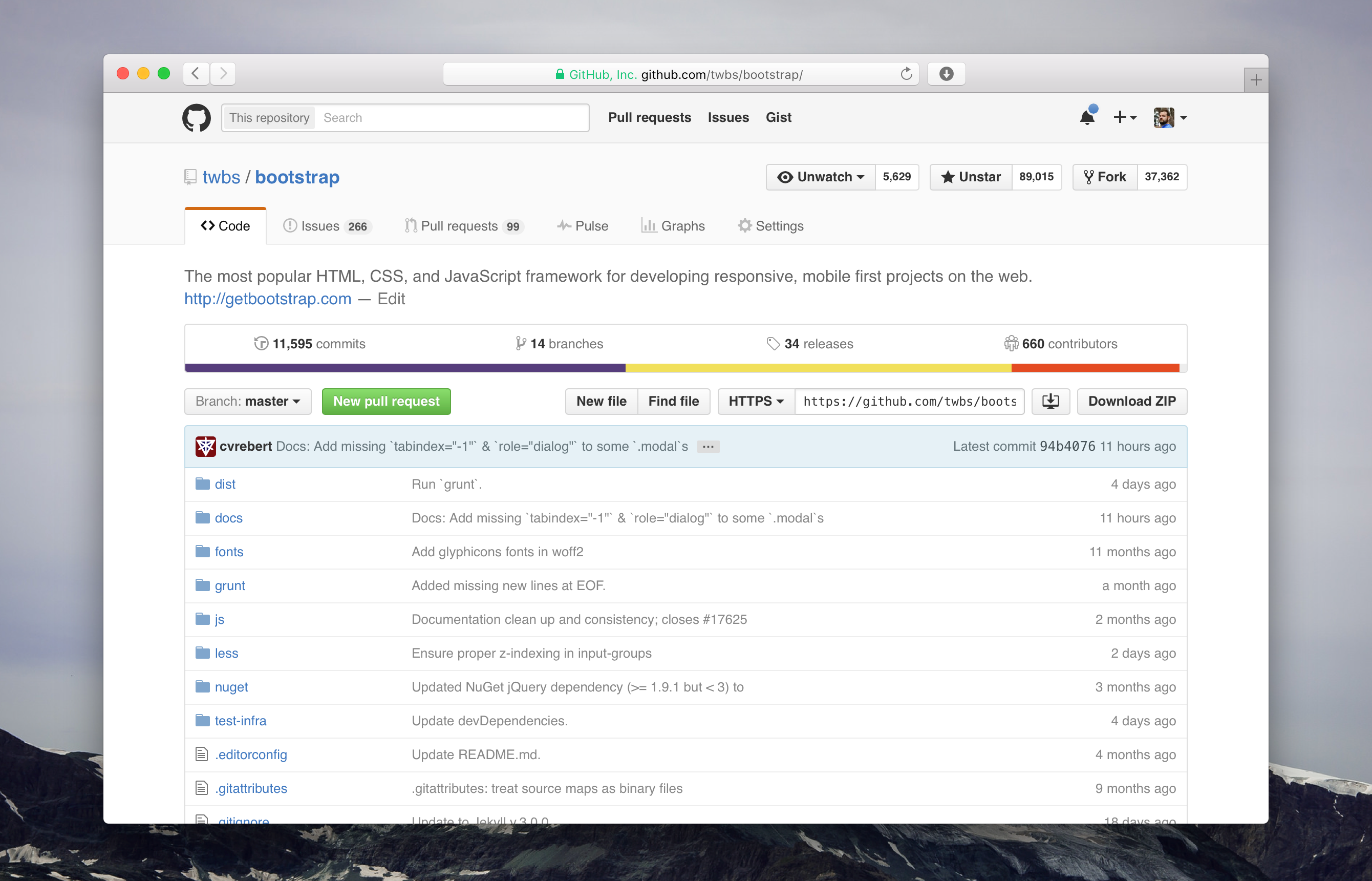 New GitHub repository screenshot
