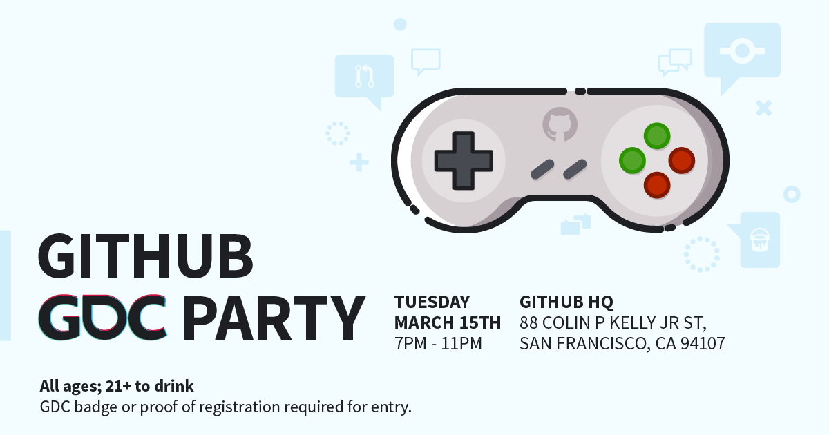 GitHub GDC Party 2016