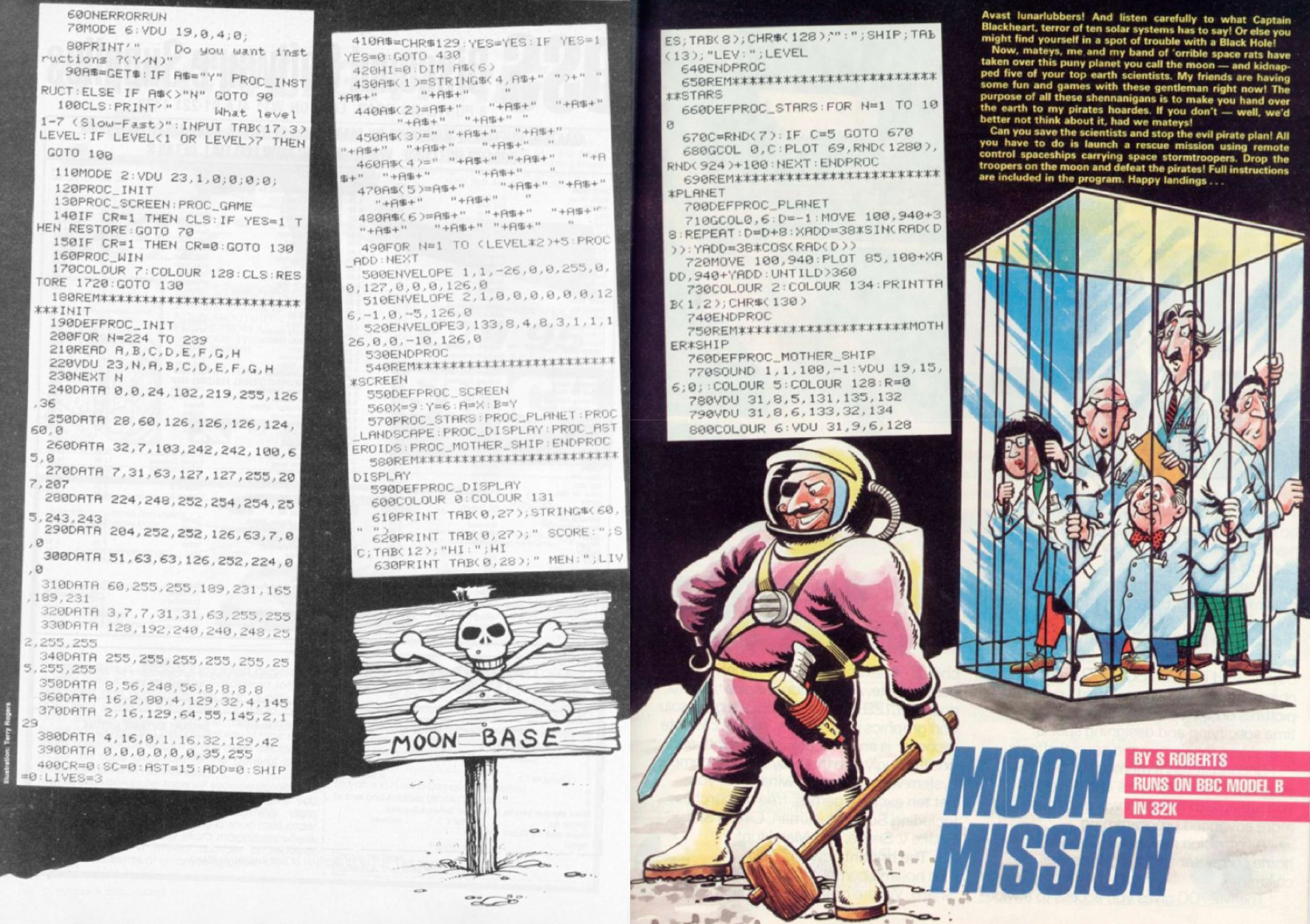 Moon Mission code listing