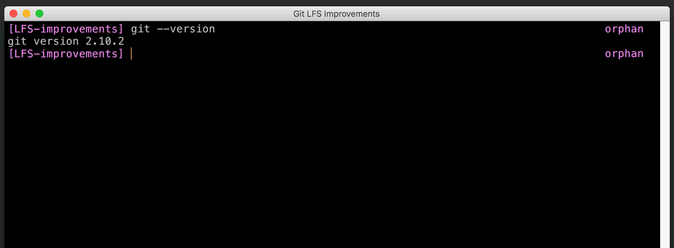 Git LFS improvements