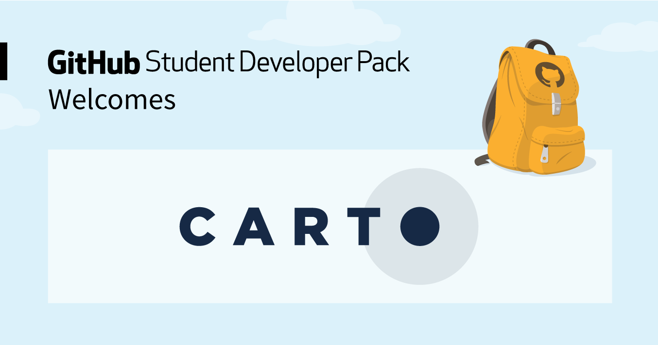 CARTO joins the Student Developer Pack