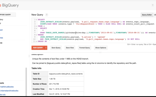 GitHub data, ready for you to explore with BigQuery