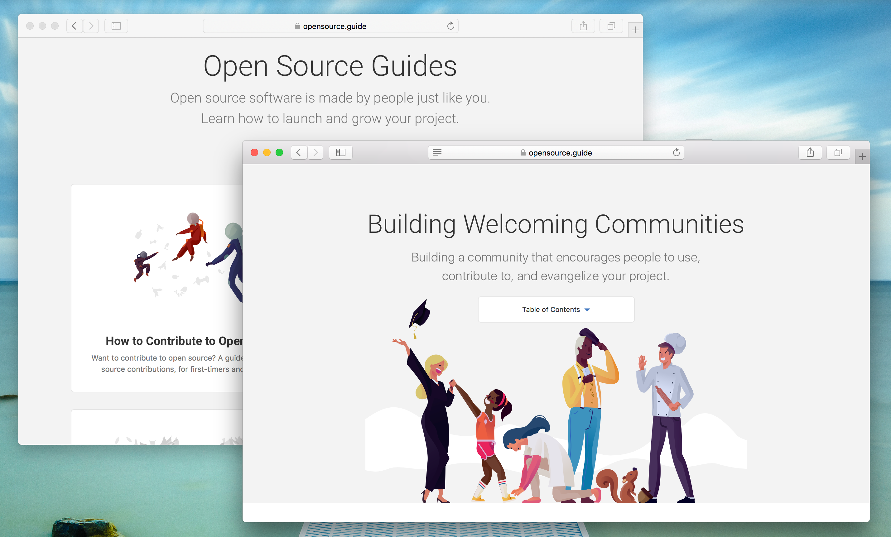 open source guides homepage