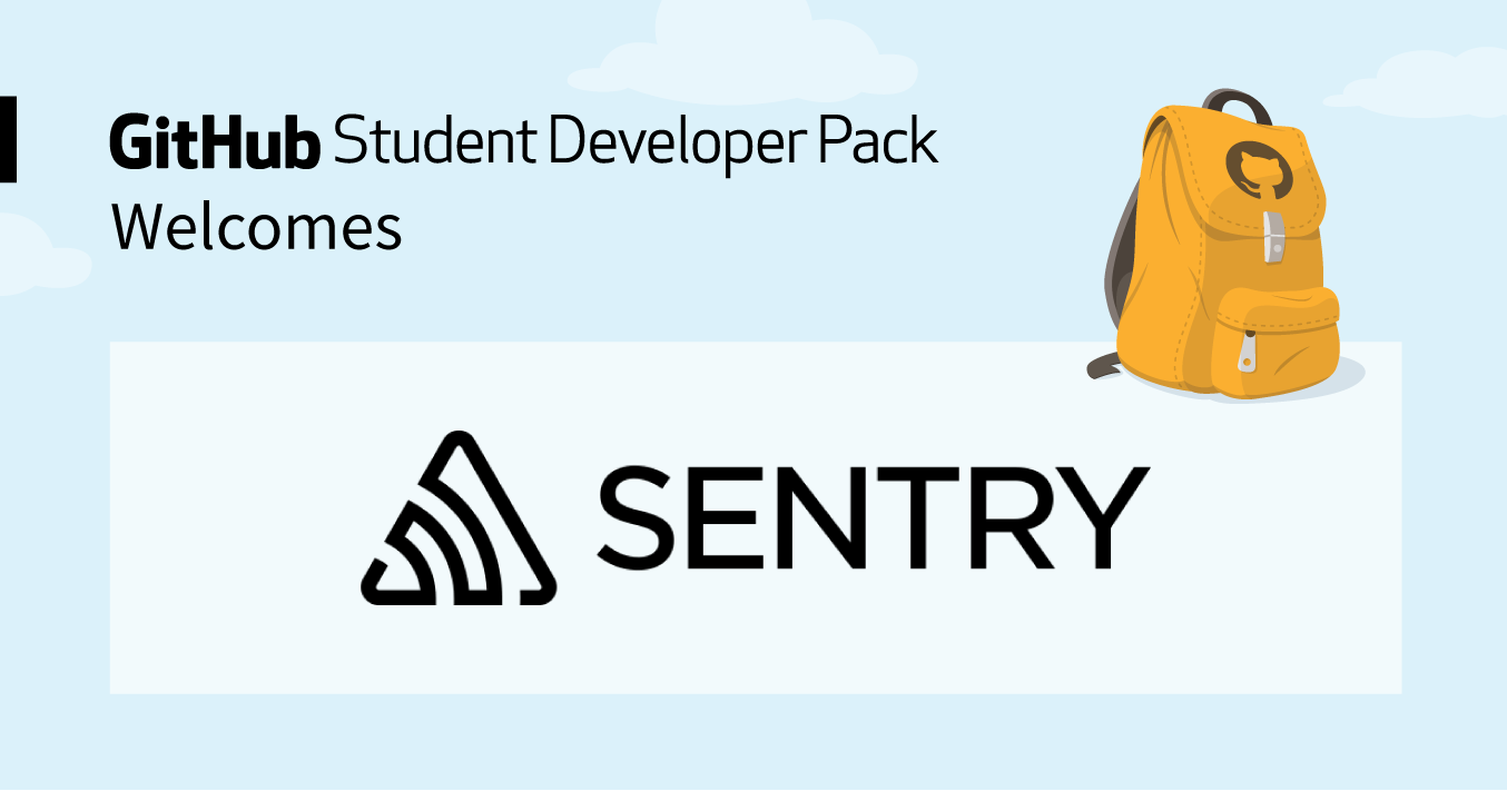 Sentry joins the Student Developer Pack