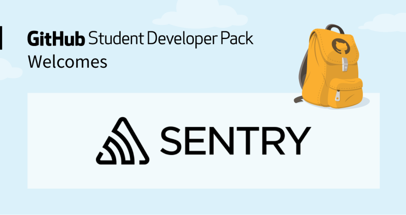 Sentry joins the Student Developer Pack