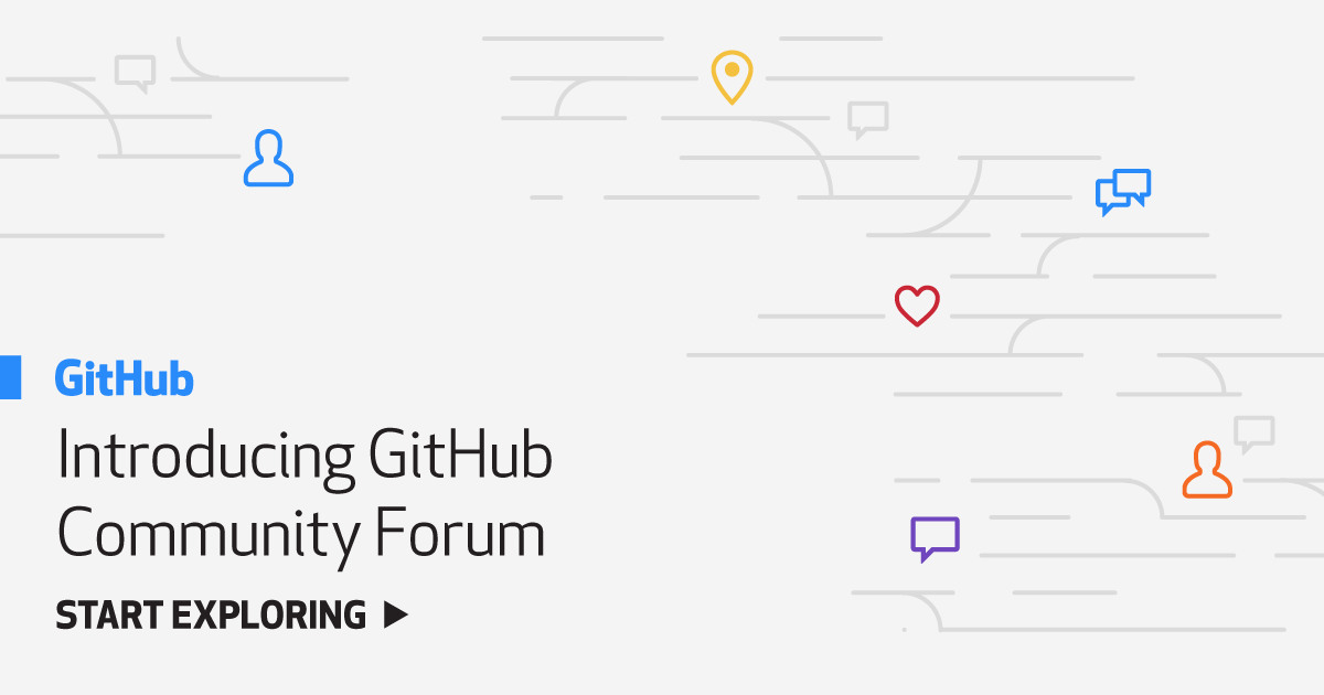 Connect with developers around the world on the GitHub Community Forum