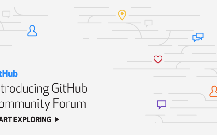 Connect with developers around the world on the GitHub Community Forum