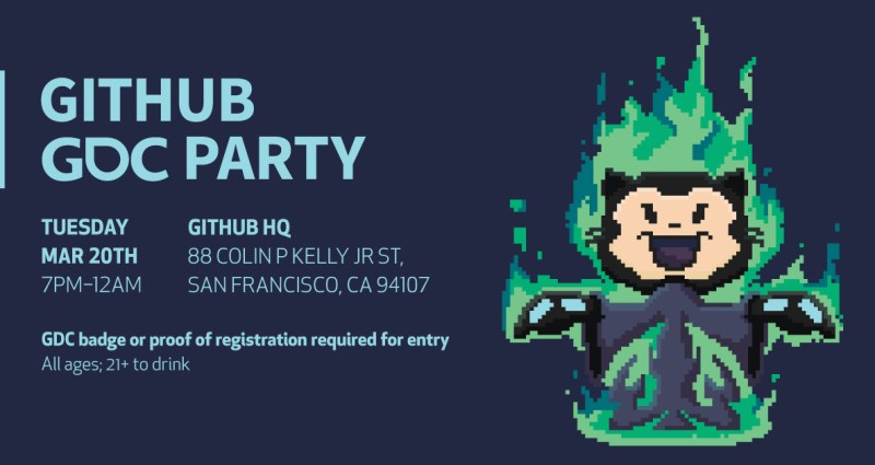 GitHub GDC Party: March 20