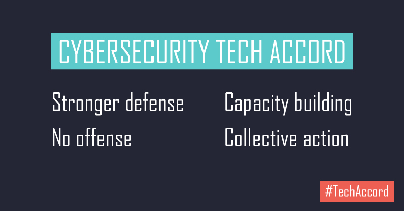 Our Cybersecurity Tech Accord pledge