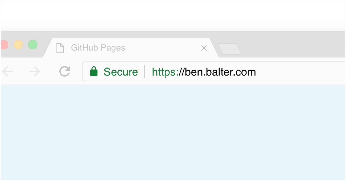 Secure connection to ben.balter.com