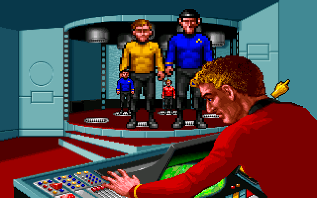Animation showing sprite scaling in Star Trek: 25th Anniversary