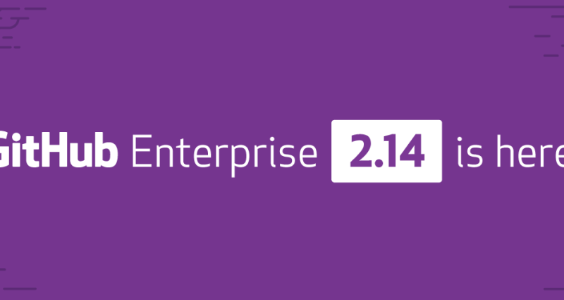Introducing GitHub Enterprise 2.14