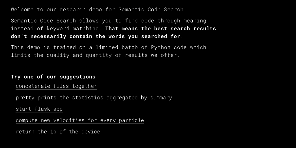 Semantic Code Search