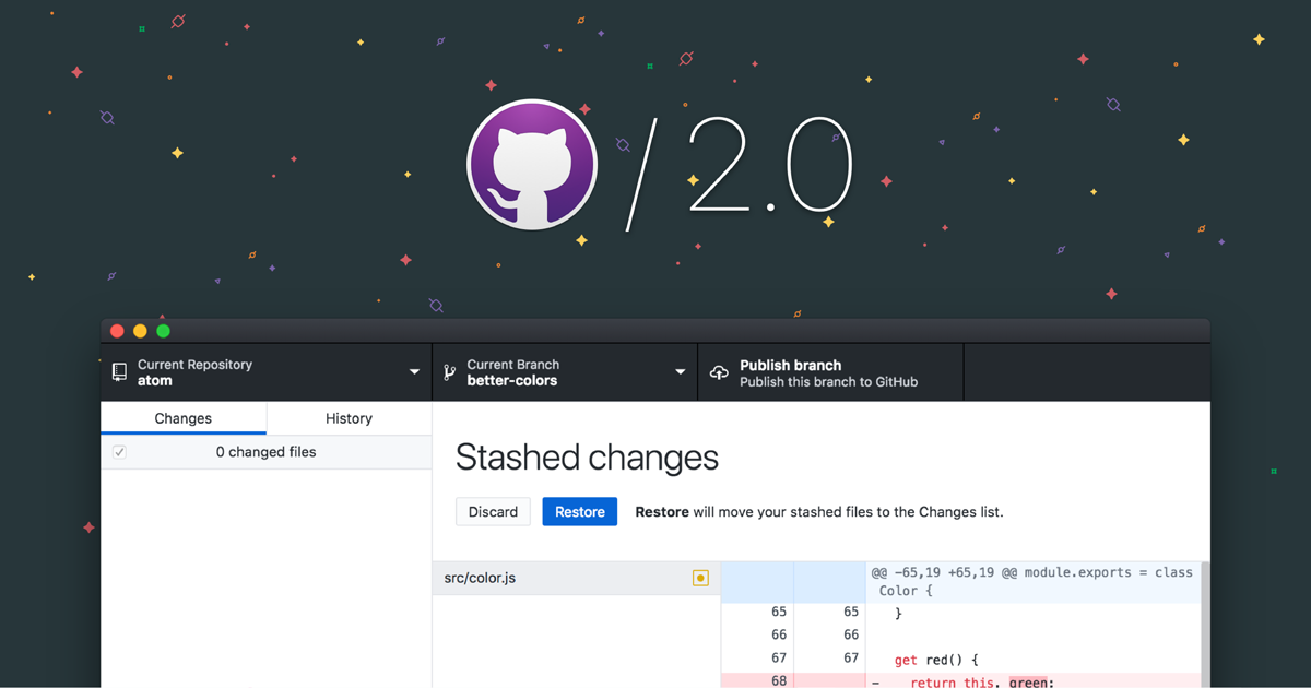 GitHub Desktop 2.0 expands to support stashing and rebasing