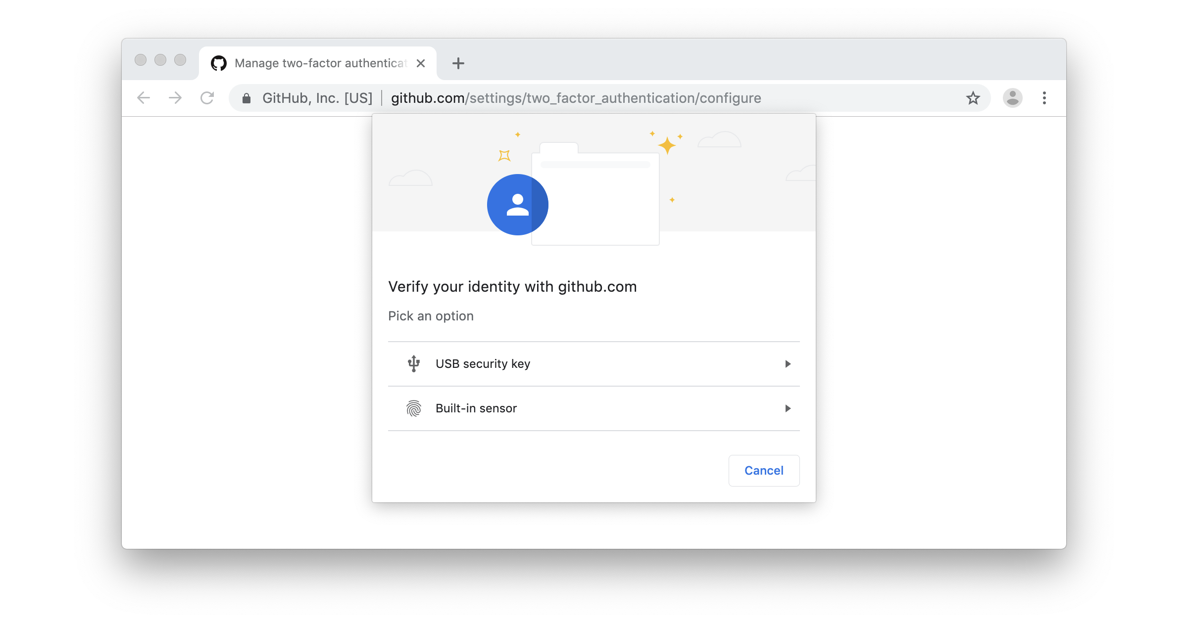 github supports web authentication