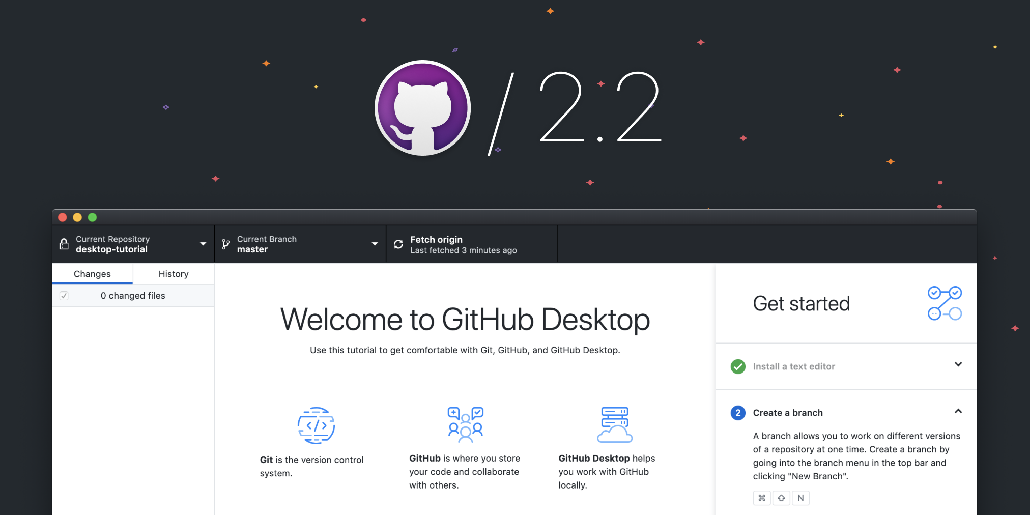 Getting started with Git and GitHub is easier than ever with GitHub Desktop  2.2 - The GitHub Blog