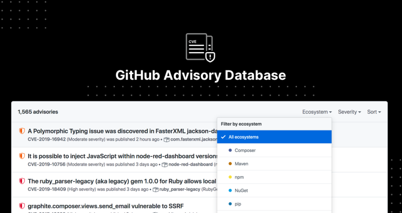 GitHub Advisory Database