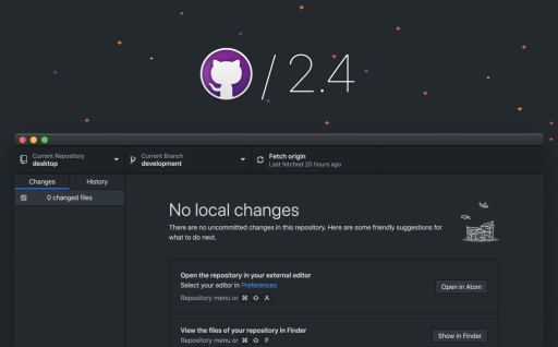 GitHub Desktop 2.4 introduces proxy support and issue creation