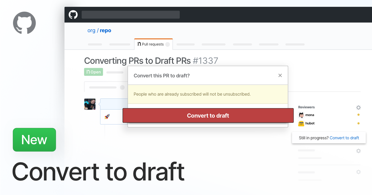 Convert Pull Request To Draft The GitHub Blog convert-pull-request-to-draft-the-github-blog