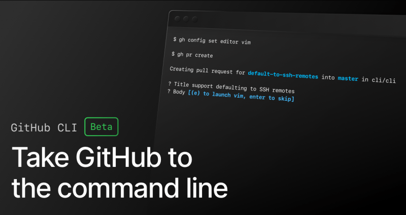 GitHub CLI now supports autofilling pull requests and custom configuration