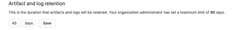 GitHub Actions: Ability to change retention days for artifacts and logs ...
