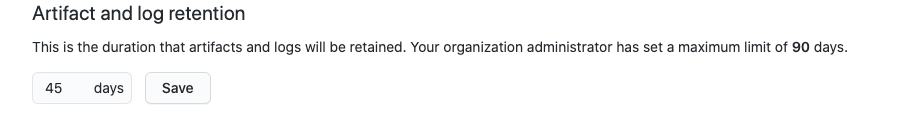 GitHub Actions: Ability to change retention days for artifacts and logs ...