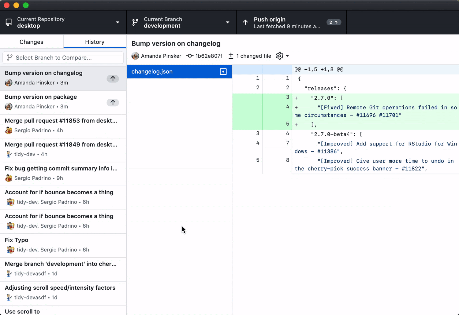 GitHub Desktop now supports cherry-picking