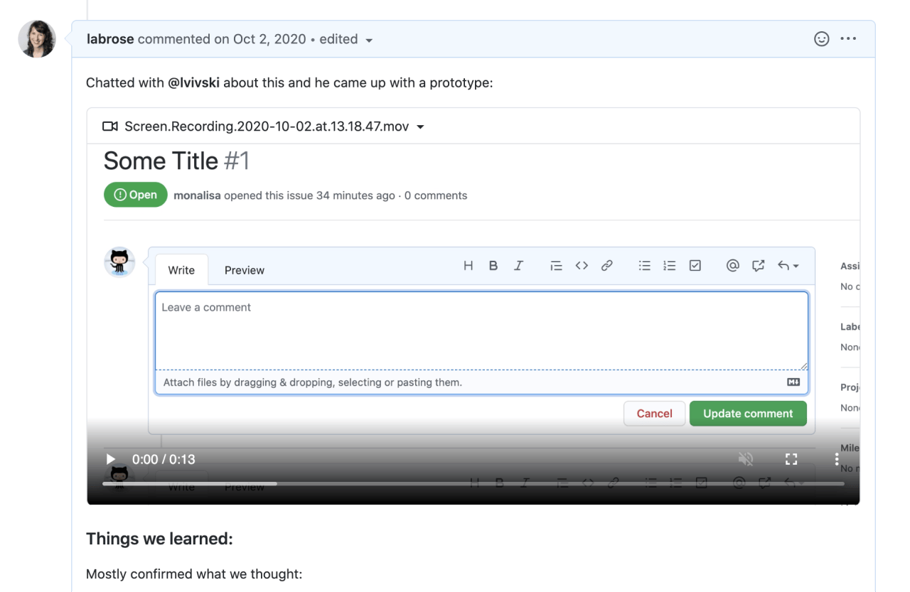 Video uploads now available across GitHub - The GitHub Blog
