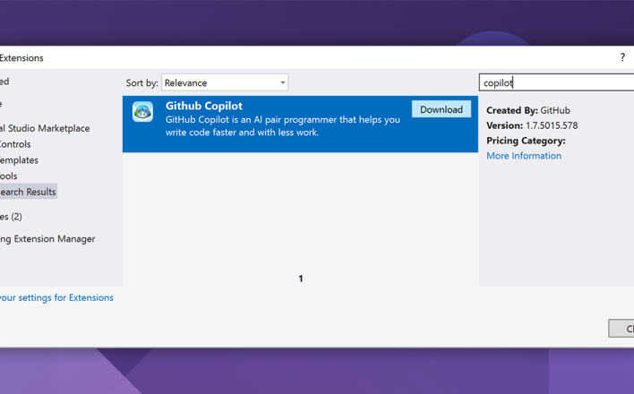 GitHub Copilot now available for Visual Studio 2022