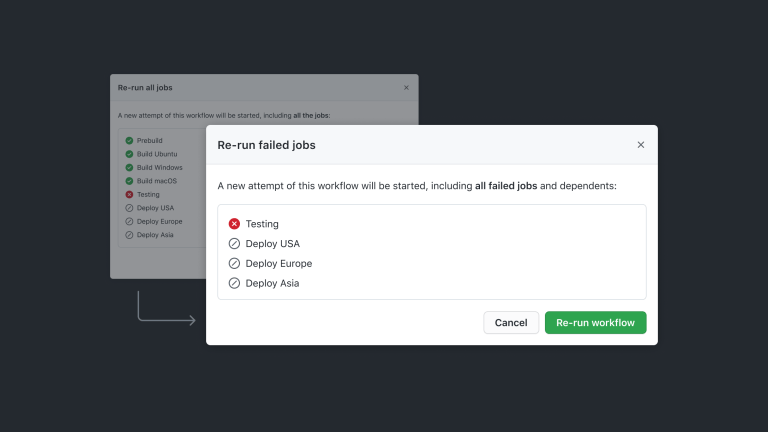 Save time with partial re-runs in GitHub Actions - The GitHub Blog