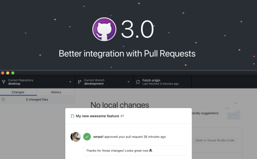 GitHub Desktop 3.0 brings better integration for your pull requests
