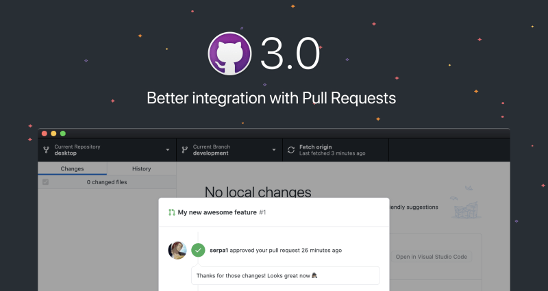 GitHub Desktop 3.0 brings better integration for your pull requests