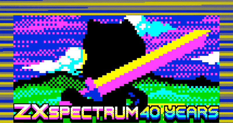 Celebrating 40 years of ZX Spectrum ❤️ 💛 💚 💙