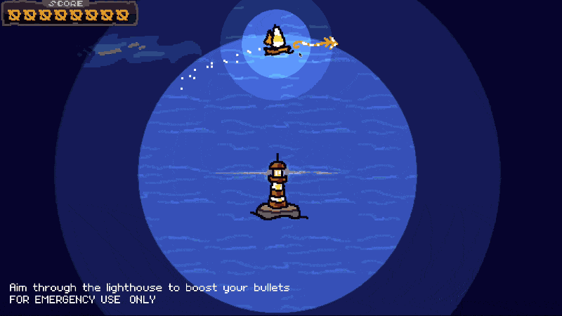 Animation showing Lighthouse Keeper and the Shadow Pirates gameplay.