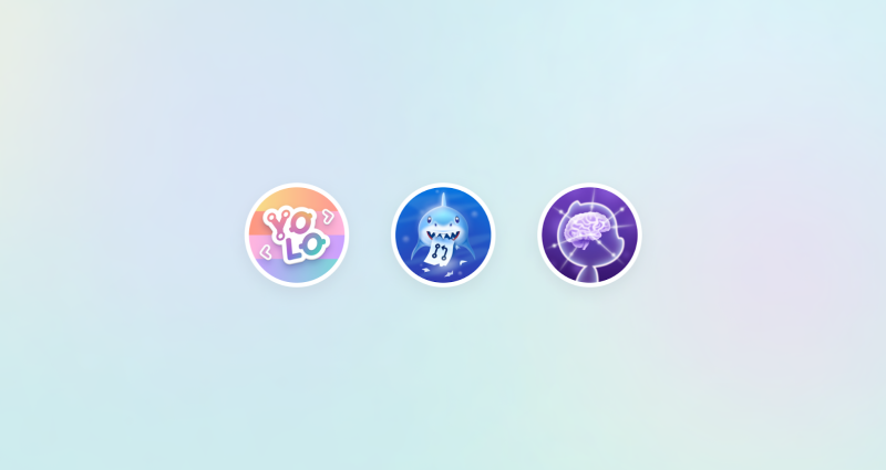 Three GitHub achievement badges
