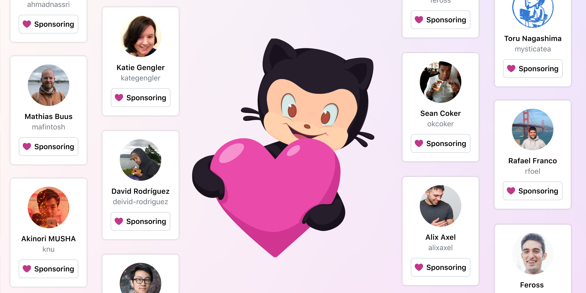 Thank you to our maintainers