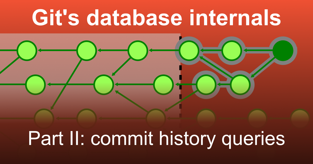 Git's database internals II: commit history queries