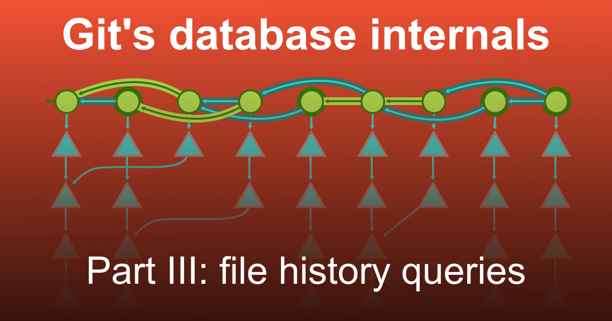 Git's database internals III: file history queries