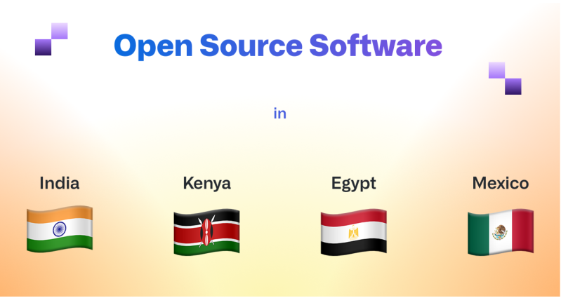 Research: open source software in India, Kenya, Egypt, and Mexico