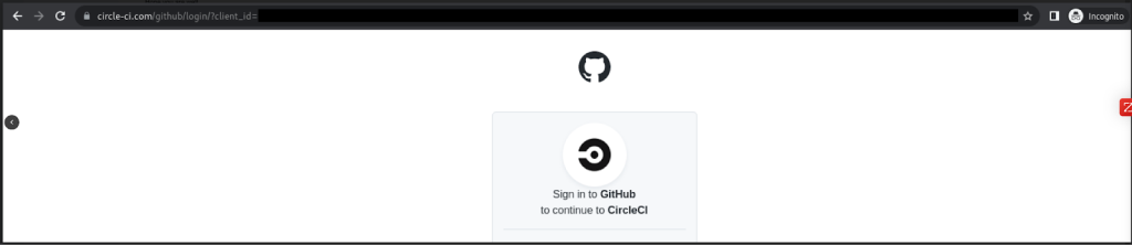 A screenshot of a phishing site impersonating GitHub and asking the user to sign in to an impersonated CircleCI site via their impersonated GitHub page