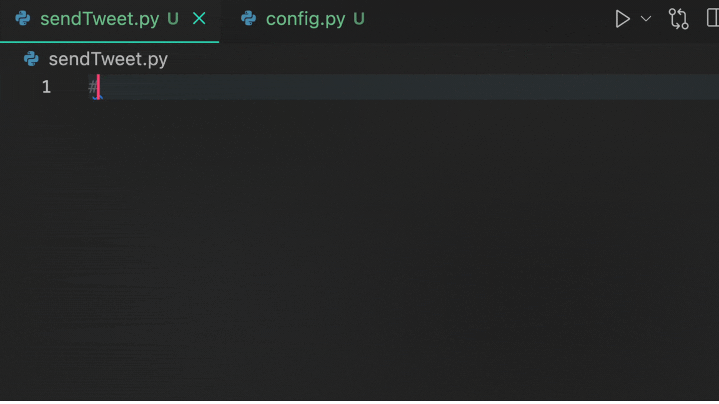Demonstration of GitHub Copilot interpreting a comment in Spanish.