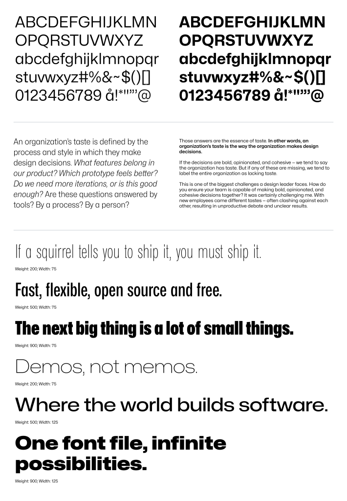 Medium's brand new font. A rapid expansion of the Medium brand