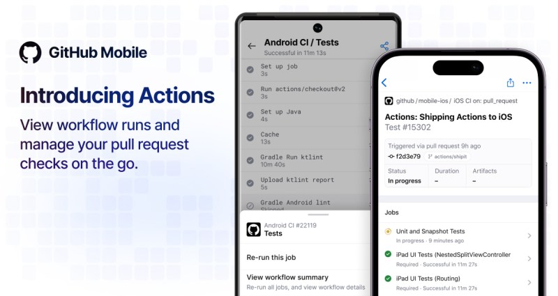 Bringing GitHub Actions to GitHub Mobile