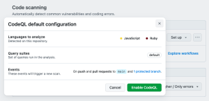 Default setup: A new way to enable GitHub code scanning - The GitHub Blog